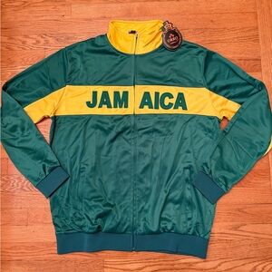 Authentic Jamaica ORRO Green and Yellow Track Jacket NEW bought in Jamaica! XL